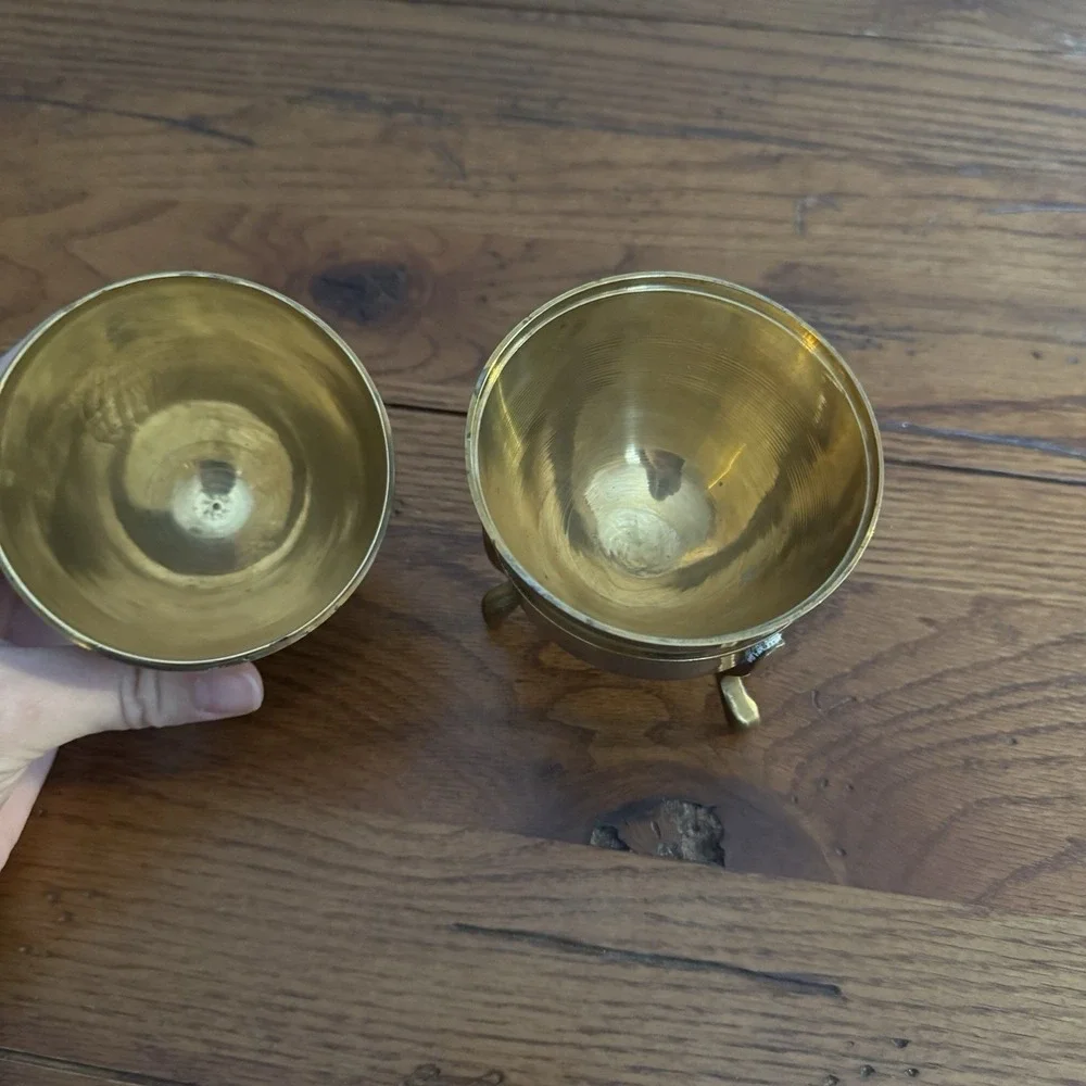 Vtg Floral Cloisonne‎ Enameled Brass 5